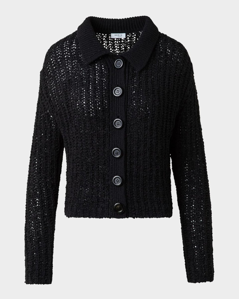 Summer Tweed Knit Boxy Cardigan
